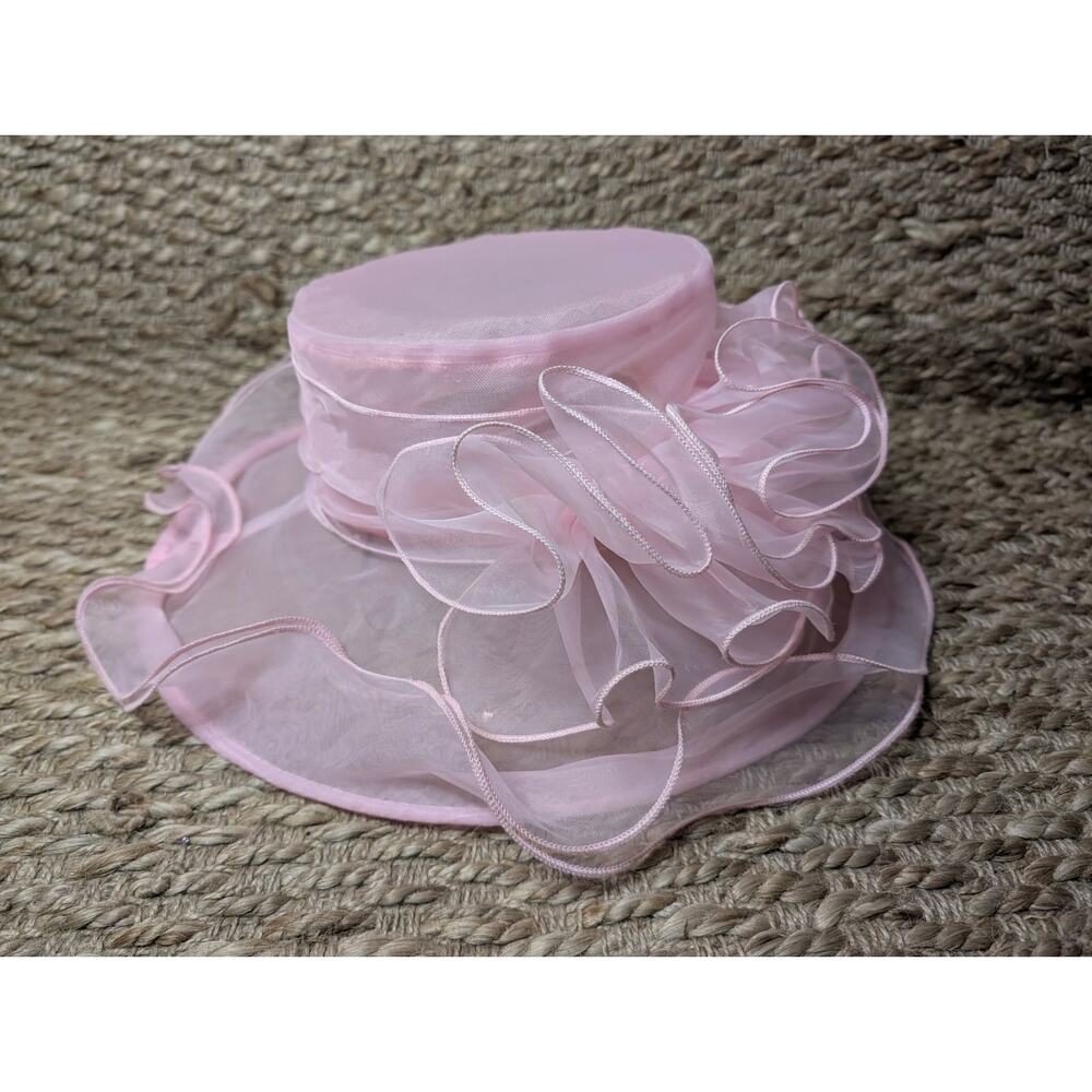 Forbusite Ladies Pink Derby Hat Church Wedding Tea Party One Size